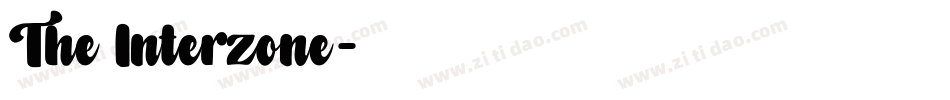 The Interzone字体转换